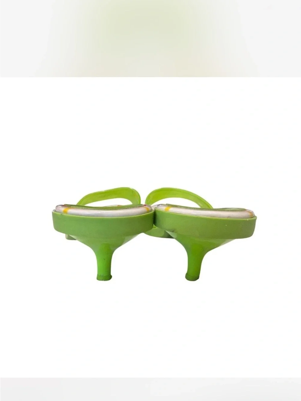 Coach Y2K Nichelle Jelly Kitten Heels Sz 9 Lime Green Rare